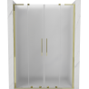 Mexen Velar L Duo posuvné sprchové dvere 150 cm, matné, zlaté - 871-150-003-32-50