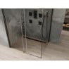 Mexen Omega sprchová kabína, posuvné dvere 110 x 80 cm, transparentnéné, čierna - 825-110-080-70-00