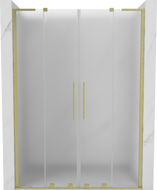 Mexen Velar L Duo posuvné sprchové dvere 140 cm, matné, zlaté brúsené - 871-140-003-32-55