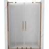 Mexen Velar L Duo sprchové dvere posuvné 150 cm, matné, ružové zlato - 871-150-003-32-60