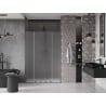 Mexen Velar L Duo posuvné sprchové dvere 160 cm, mrazené, gun gray kartáčované - 871-160-003-32-66