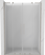 Mexen Velar L Duo posuvné sprchové dvere 140 cm, mrazene, brúsený nikel - 871-140-003-32-97