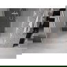 Mexen Velar L Duo posuvné sprchové dvere 140 cm, mrazene, brúsený nikel - 871-140-003-32-97