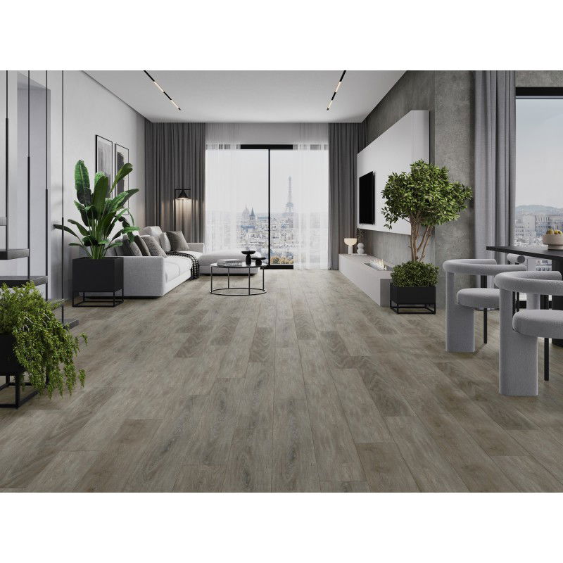 Mexen La Porte vzorka vinylových panelov SPC 6,5 mm, podklad IXPE 1,5 mm, 4 V-drážka, Dub - F1026-S