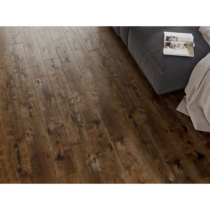 Mexen Mount Vernon vzorka vinylových panelov SPC 6,5 mm, podložka IXPE 1,5 mm, 4 V-drážka, Orech - F1029-S