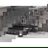 Mexen Velar Sprchový panel posuvný Walk-in 70 x 200 cm, transparentný 8 mm, gun metal - 871-070-000-03-95