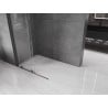 Mexen Velar posuvná sprchová stena Walk-in 90 x 200 cm, priehľadná 8 mm, gun metal - 871-090-000-03-95