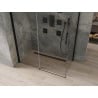 Mexen Omega sprchová kabína posuvná 130 x 70 cm, priehľadná, čierna - 825-130-070-70-00