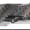 Mexen Velar posuvná walk-in sprchová stena 100 x 200 cm, priehľadná 8 mm, gun metal - 871-100-000-03-95