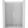 Mexen Velar L Duo posuvné sprchové dvere 140 cm, matné, biele - 871-140-003-32-20