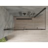Mexen Omega sprchová kabína posuvná 130 x 70 cm, priehľadná, čierna - 825-130-070-70-00