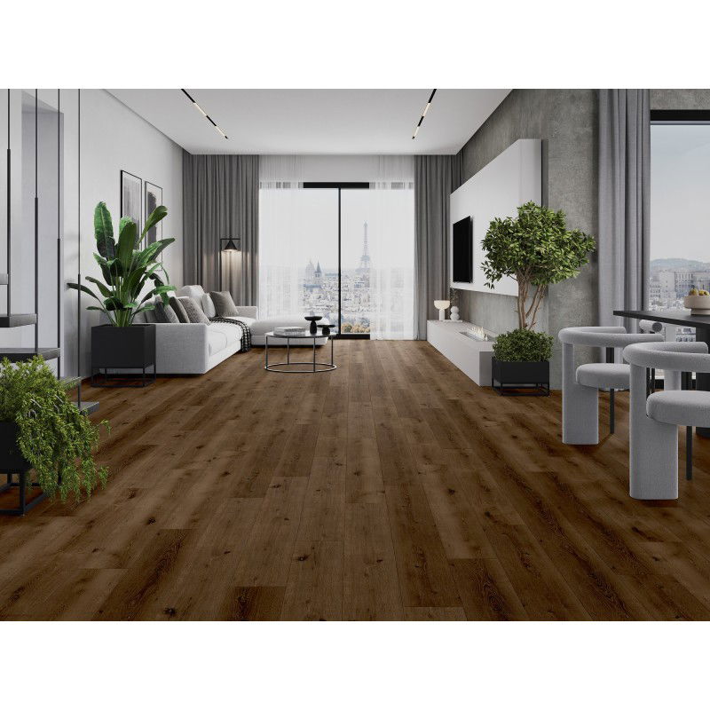 Mexen Strasburg vzorka vinylových panelov 1240 x 182 mm SPC 6,5 mm, podklad IXPE 1,5 mm, 4 V-drážka, Dub - F1033-S