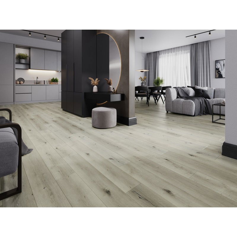 Mexen Silver Lake vzorka vinylových panelov SPC 6,5 mm, podložka IXPE 1,5 mm, 4 V-drážka, Dub - F1034-S