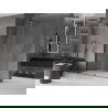 Mexen Velar posuvná sprchová stena Walk-in 140 x 200 cm, priehľadná 8 mm, gun metal - 871-140-000-03-95