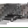 Mexen Velar posuvná sprchová stena Walk-in 140 x 200 cm, priehľadná 8 mm, gun metal - 871-140-000-03-95