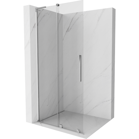 Mexen Velar L sprchová stena posuvná Walk-in 110 x 200 cm, transparentná 8 mm, chróm - 871-110-003-03-01