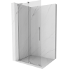 Mexen Velar L posuvná sprchová stena Walk-in 100 x 200 cm, priehľadná 8 mm, chróm - 871-100-003-03-01