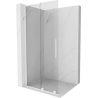 Mexen Velar L posuvná sprchová stena Walk-in 110 x 200 cm, číra 8 mm, biela - 871-110-003-03-20