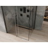 Mexen Omega posuvný sprchovací kút 140 x 100 cm, transparentný, čierny - 825-140-100-70-00