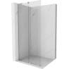 Mexen Velar L sprchová stena posuvná Walk-in 110 x 200 cm, transparentná 8 mm, brúsený nikel - 871-110-003-03-97