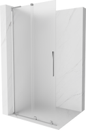 Mexen Velar L Sprchová stena posuvná Walk-in 120 x 200 cm, mráz 8 mm, chróm - 871-120-003-33-01