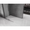 Mexen Velar L posuvná sprchová stena Walk-in 100 x 200 cm, mat 8 mm, leštená pištoľovo sivá farba - 871-100-003-33-66