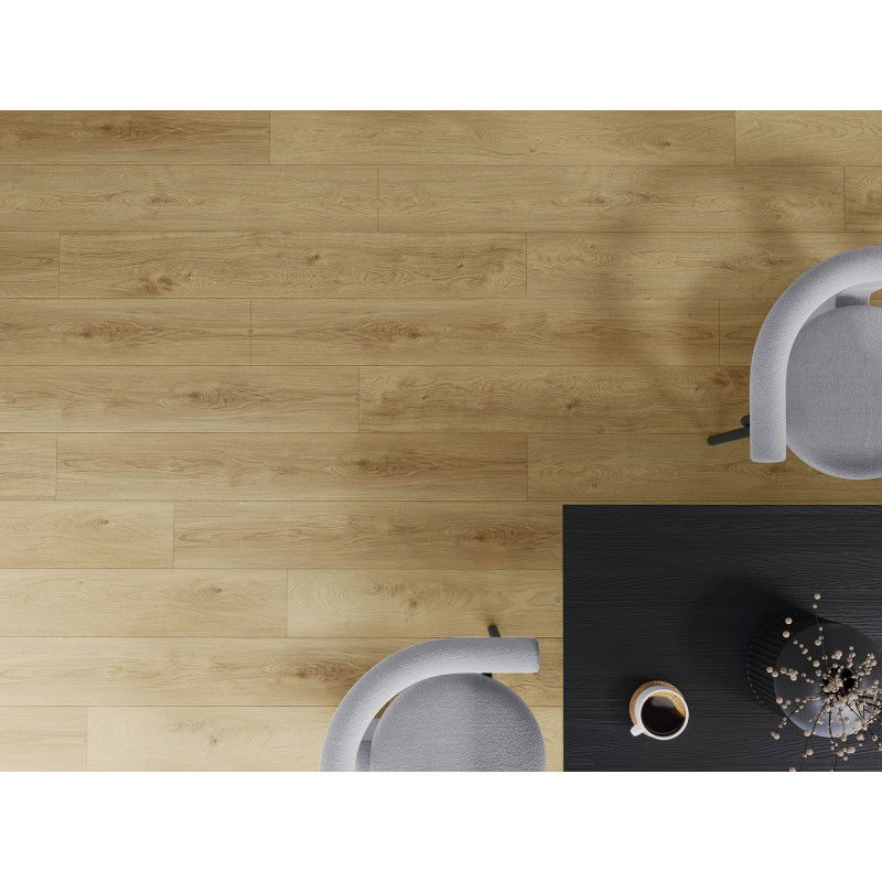 Mexen Anniston vzorka vinylových panelov SPC 6,5 mm, podložka IXPE 1,5 mm, 4 V-drážka, Dub - F1038-S