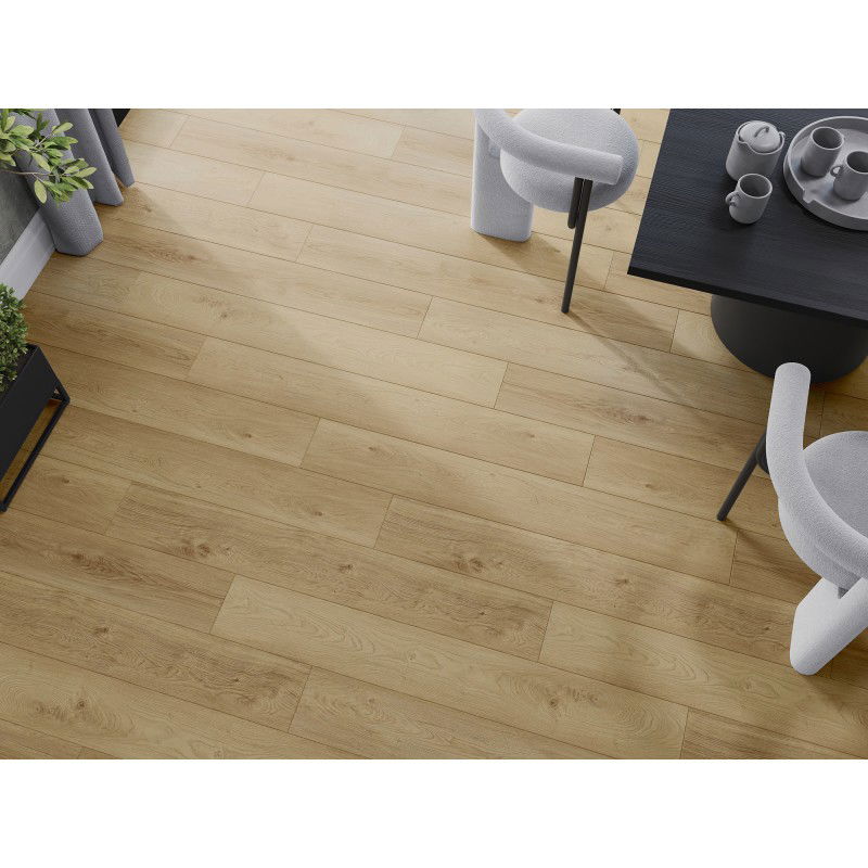 Mexen Anniston vzorka vinylových panelov SPC 6,5 mm, podložka IXPE 1,5 mm, 4 V-drážka, Dub - F1038-S