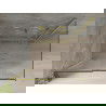 Mexen Omega sprchová kabína, posuvné dvere 100 x 80 cm, transparentnéné, zlatá - 825-100-080-50-00