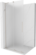 Mexen Velar L posuvná sprchová stena Walk-in 110 x 200 cm, mráz 8 mm, kartáčovaný nikel - 871-110-003-33-97