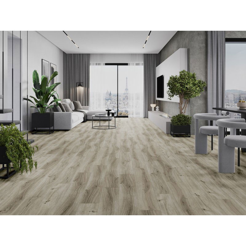 Mexen Richmond vzorka vinylových panelov 1240 x 182 mm SPC 6,5 mm, podložka IXPE 1,5 mm, 4 V-Fuga, Dub - F1043-S