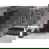 Mexen Velar L posuvná sprchová stena Walk-in 90 x 200 cm, grafit 8 mm, brúsený nikel - 871-090-003-43-97