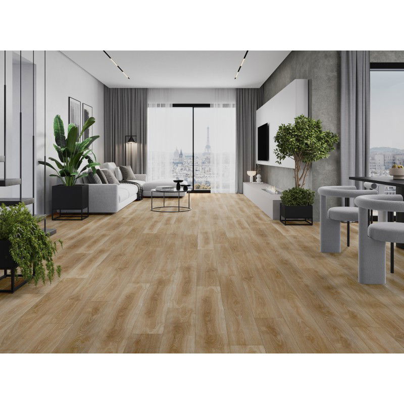 Mexen San Marcos vzorka vinylových panelov 1240 x 182 mm SPC 6,5 mm, podklad IXPE 1,5 mm, 4 V-Drážka, Dub - F1048-S
