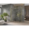 Mexen Omega sprchová kabína, posuvné dvere 120 x 90 cm, transparentnéné, zlatá - 825-120-090-50-00