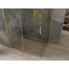Mexen Omega sprchová kabína, posuvné dvere 120 x 90 cm, transparentnéné, zlatá - 825-120-090-50-00