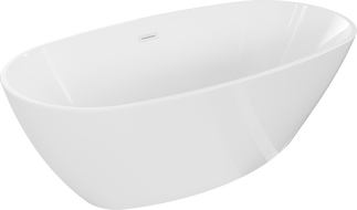 Mexen Eris voľne stojaca vaňa 180 x 95 cm, biela, biely prepad - 53441809500-20