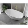 Mexen Eris voľne stojaca vaňa 180 x 95 cm, biela, prepad zlatý brúsený - 53441809500-55
