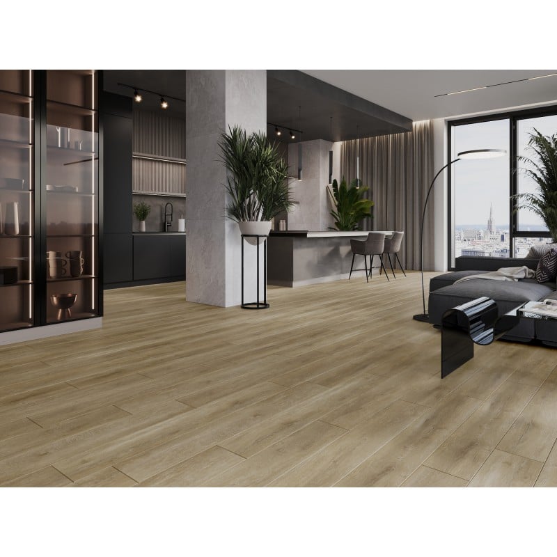 Mexen Clermont vzorka vinylových panelov 1240 x 182 mm SPC 6,5 mm, podklad IXPE 1,5 mm, 4 V-špára, Dub - F1053-S