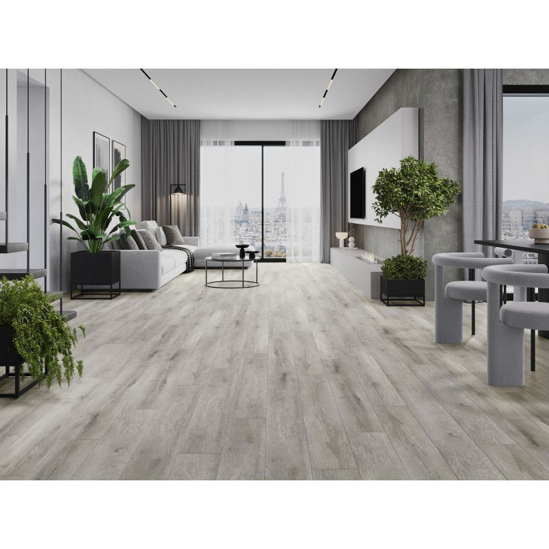 Mexen Boone vzorka vinylových panelov 1240 x 182 mm SPC 6,5 mm, podložka IXPE 1,5 mm, 4 V-drážka, Dub - F1054-S