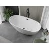 Mexen Eris voľne stojaca vaňa 180 x 95 cm, biela, prepad čierny - 53441809500-70