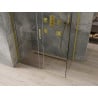 Mexen Omega sprchová kabína, posuvné dvere 130 x 70 cm, transparentnéné, zlatá - 825-130-070-50-00