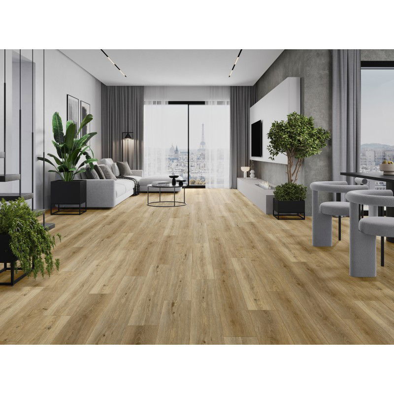 Mexen Sanford vzorka vinylových panelov 1240 x 182 mm SPC 6,5 mm, podklad IXPE 1,5 mm, 4 V-drážka, Dub - F1059-S