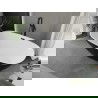 Mexen Eris voľne stojaca vaňa 180 x 95 cm, biela/čierna, prepad čierny - 53441809575-70