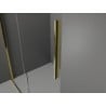 Mexen Velar L posuvná sprchová stena Walk-in 120 x 200 cm, priehľadná 8 mm, zlatá - 871-120-003-03-50