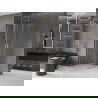 Mexen Velar L Duo sprchová kabína posuvná 80 x 80 cm, priehľadná, zlatá kartáčovaná - 871-080-080-02-03-55