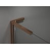 Mexen Velar L Duo sprchový kút posuvný 80 x 80 cm, číry, ružové zlato - 871-080-080-02-03-60