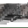 Mexen Velar L Duo sprchový kút posuvný 90 x 90 cm, priehľadný, brúsená zbraňová šedá - 871-090-090-02-03-66