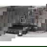 Mexen Velar L Duo sprchový kút posuvný 90 x 90 cm, priehľadný, brúsená zbraňová šedá - 871-090-090-02-03-66