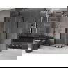 Mexen Velar L Duo sprchový kút posuvný 90 x 90 cm, transparentný, čierny - 871-090-090-02-03-70