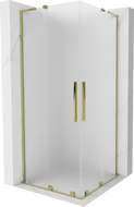 Mexen Velar L Duo sprchový kút posuvný 90 x 90 cm, matný, zlatý - 871-090-090-02-33-50